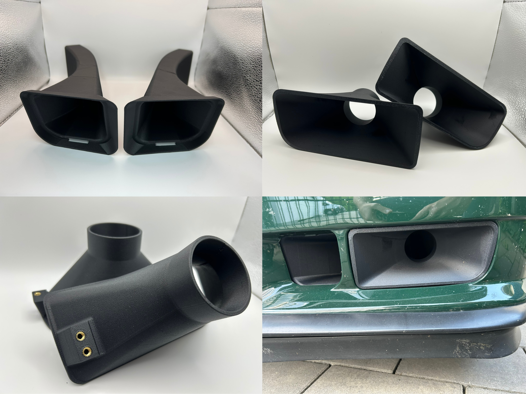 E36 Bremskühlungs/ Ansaugungskit für M3/ M-Tech Stoßstange aus ASA-CF